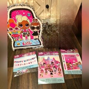 Lot of 4 NEW LOL Surprise dolls party decorations